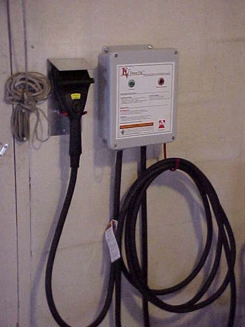 Avcon power unit mounted in garage