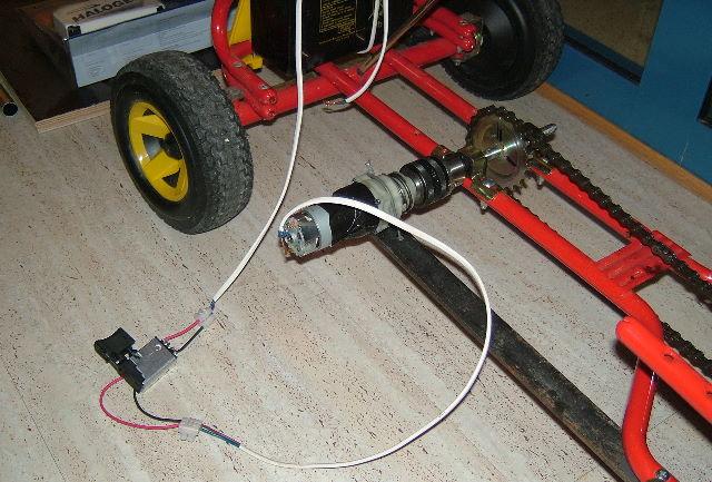 Trial installation of one of the motors