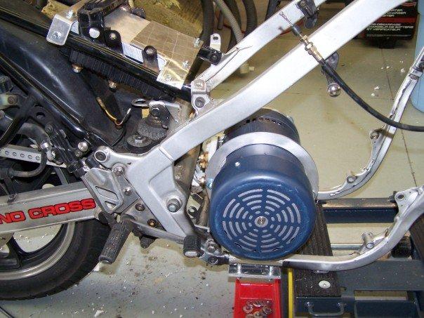 Motor mounted.