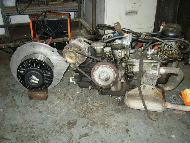 Electric motor and old engine