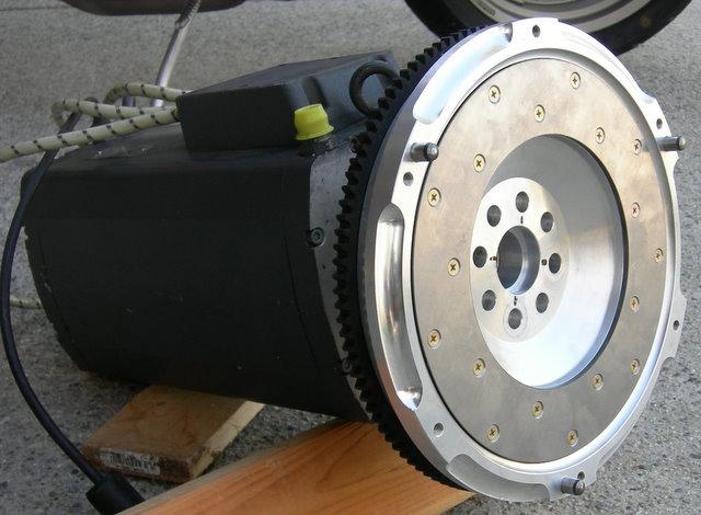 M3 flywheel adapted and mounted