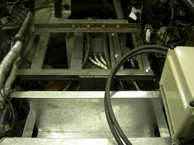 Motor support and front battery rack