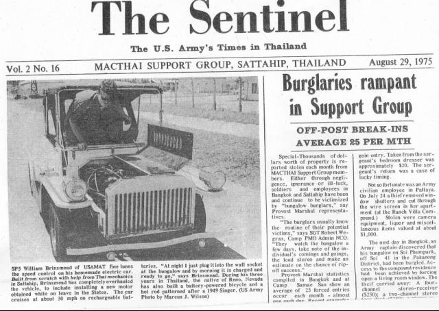 A write up in the local Army paper.