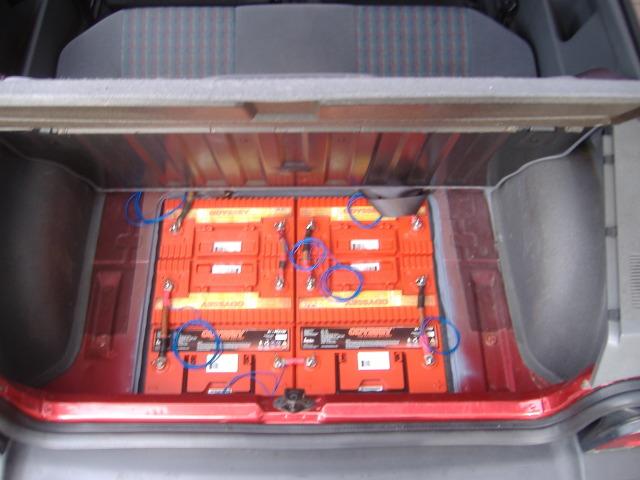 rearmost battery box in boot (trunk)