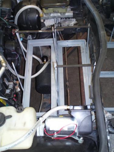 Brake system and a front tray