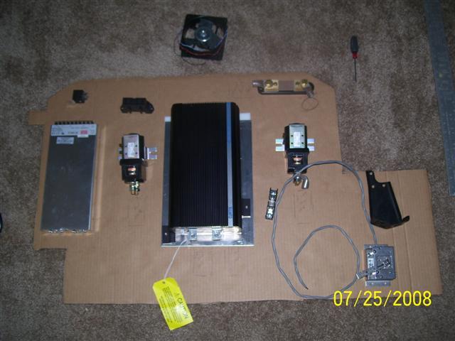 Pre layout of electronics on cardboard