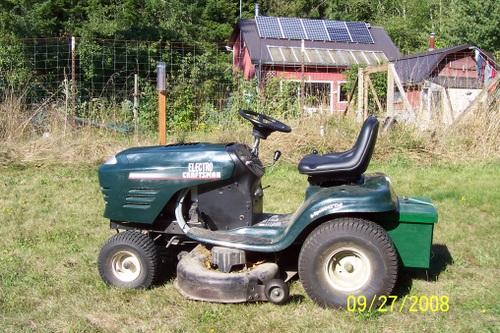 Mower converion & solar power system