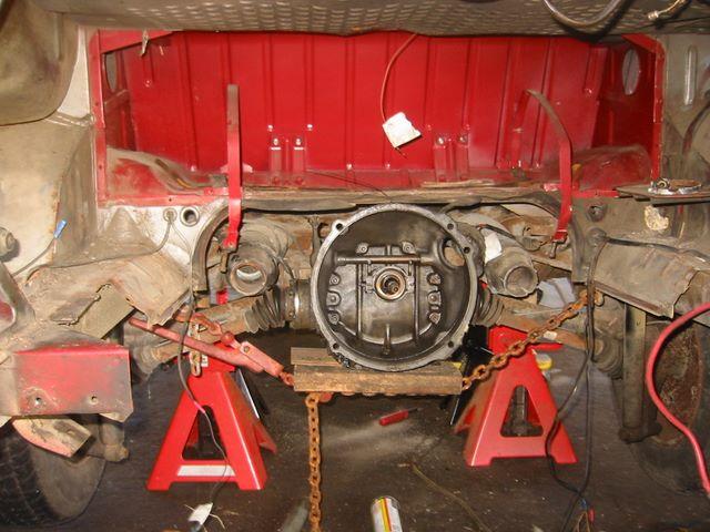 Removal of engine