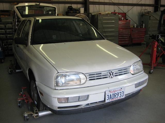 Golf Front View with Hood Down