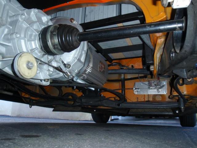 Underside of rear end