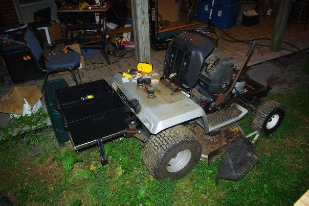 The Bumble BEE-VEE Riding Lawnmower