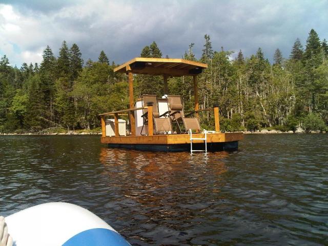 Anchored on lake