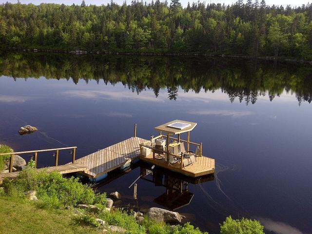 On lake with Solar Panel