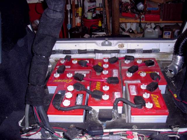 Rear batteries cover removed