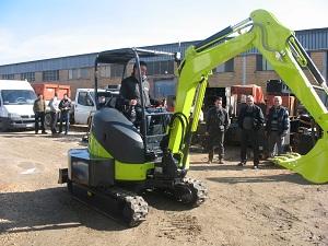 Ev excavator testing