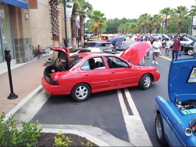 At an auto show