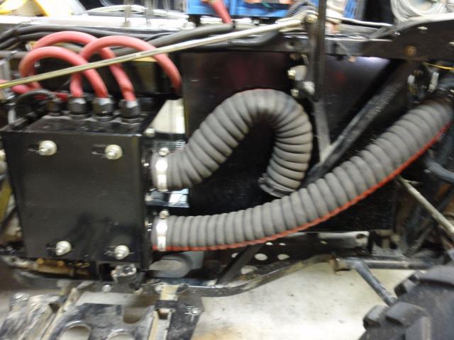 outside of motor enclosure