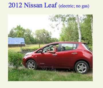 Solar Powered Nissan Leaf