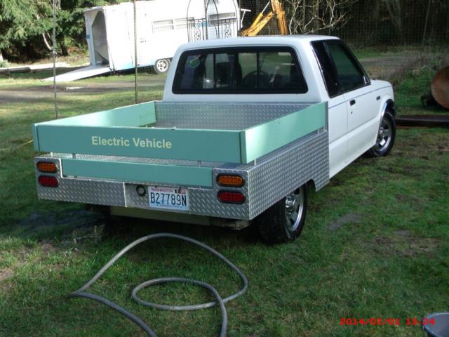 89 Mazda B2200, rear view