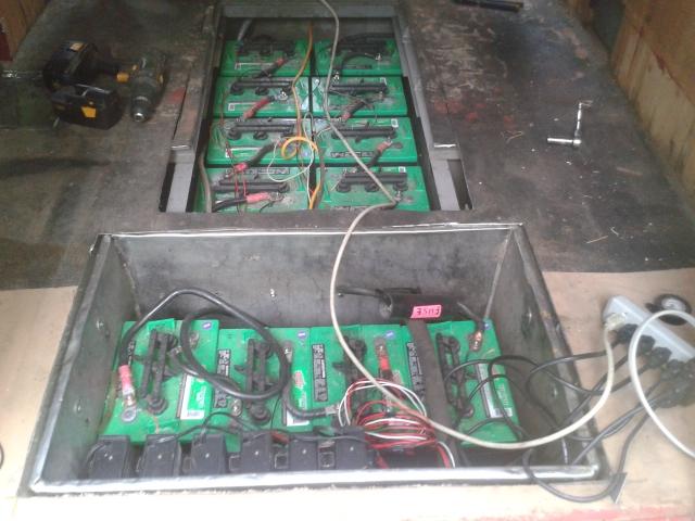 Battery rear storage