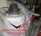 battery tray hold-downs