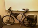 Ebike with Rack and Paniers for commutin