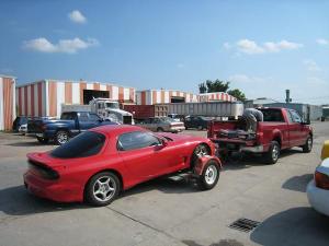 towing rx-7 home