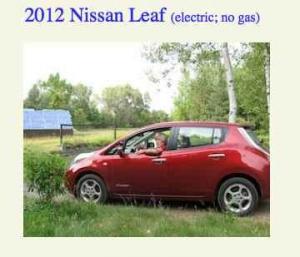 Solar Powered Nissan Leaf